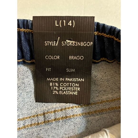 Steve’s Jeans NWT Boys Size 14 Slim Fit Denim Jeans Mack Dark Wash Stretch ($42) - Picture 3 of 5